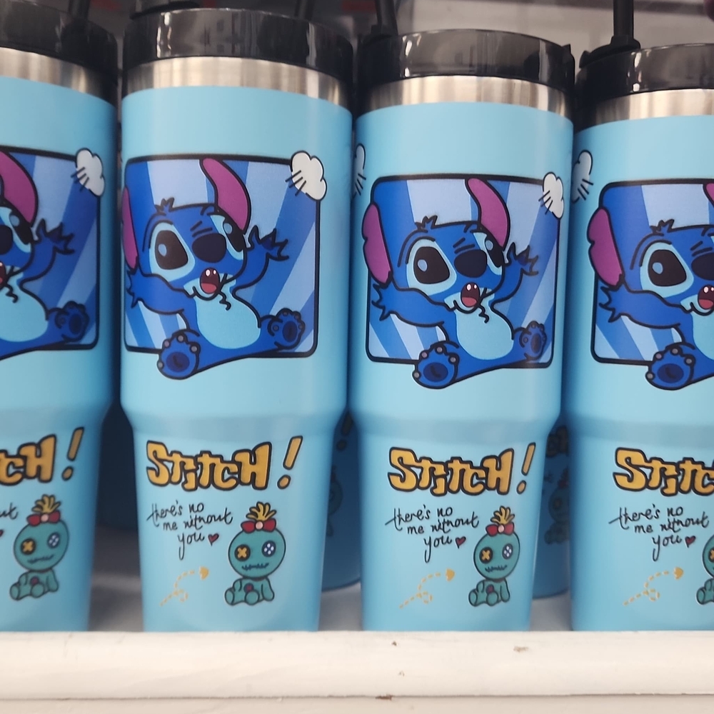 Blue Stitch Travel Mug